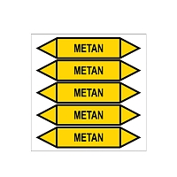 Značení potrubí, metan